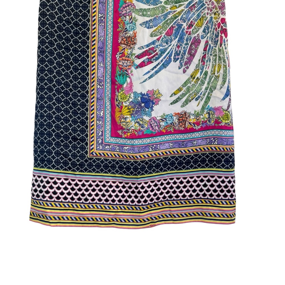 JustCavalli Roberto Cavalli 100% Silk Bandana Print Mini Dress Size 42 (US 6) - Picture 4 of 16